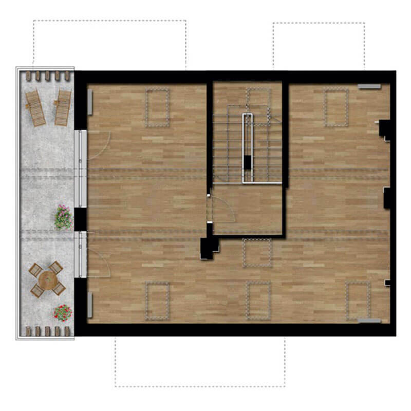 Stelmachów Park Domy, segment lewy, poddasze