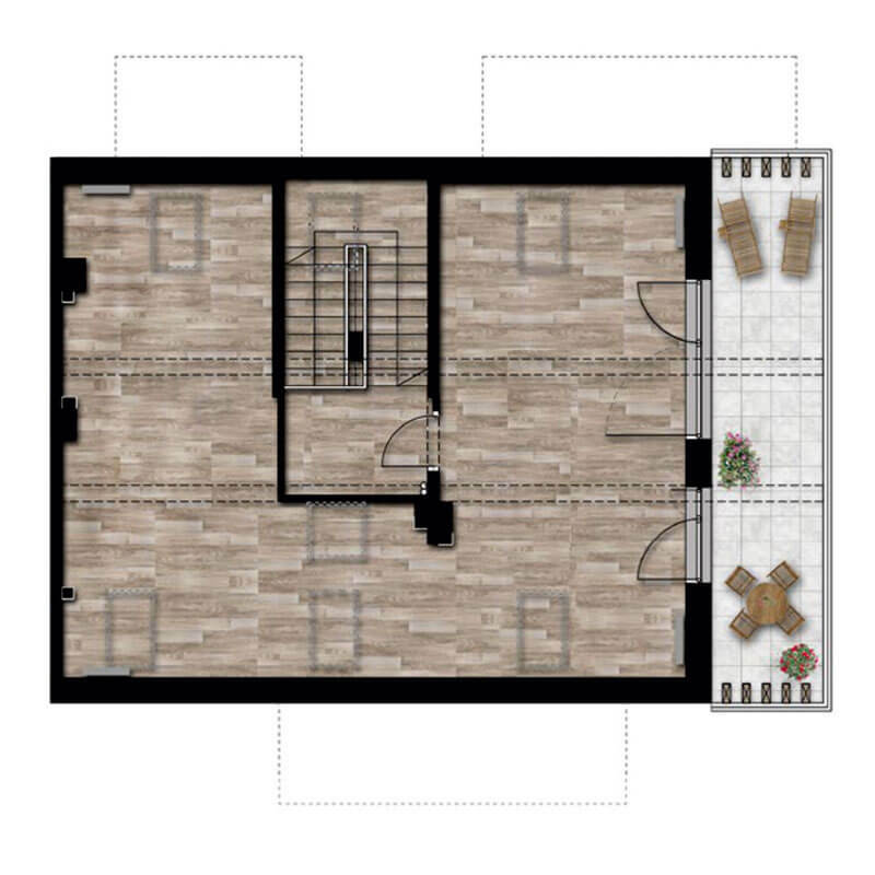 Stelmachów Park Domy, segment prawy, poddasze